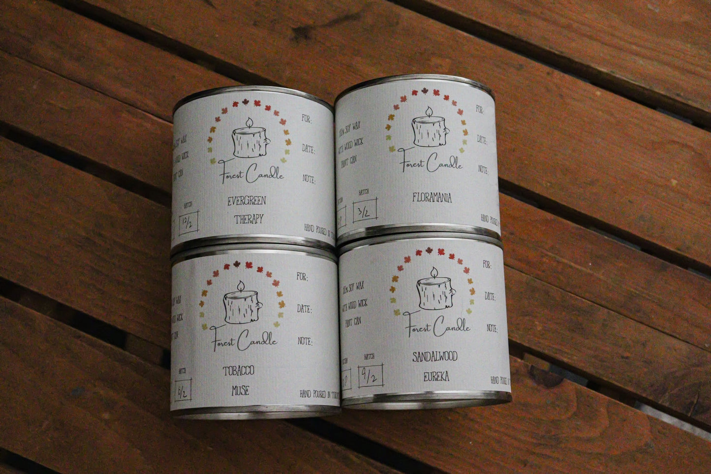 Eureka Discovery Set of 4 Candles Forest Candle