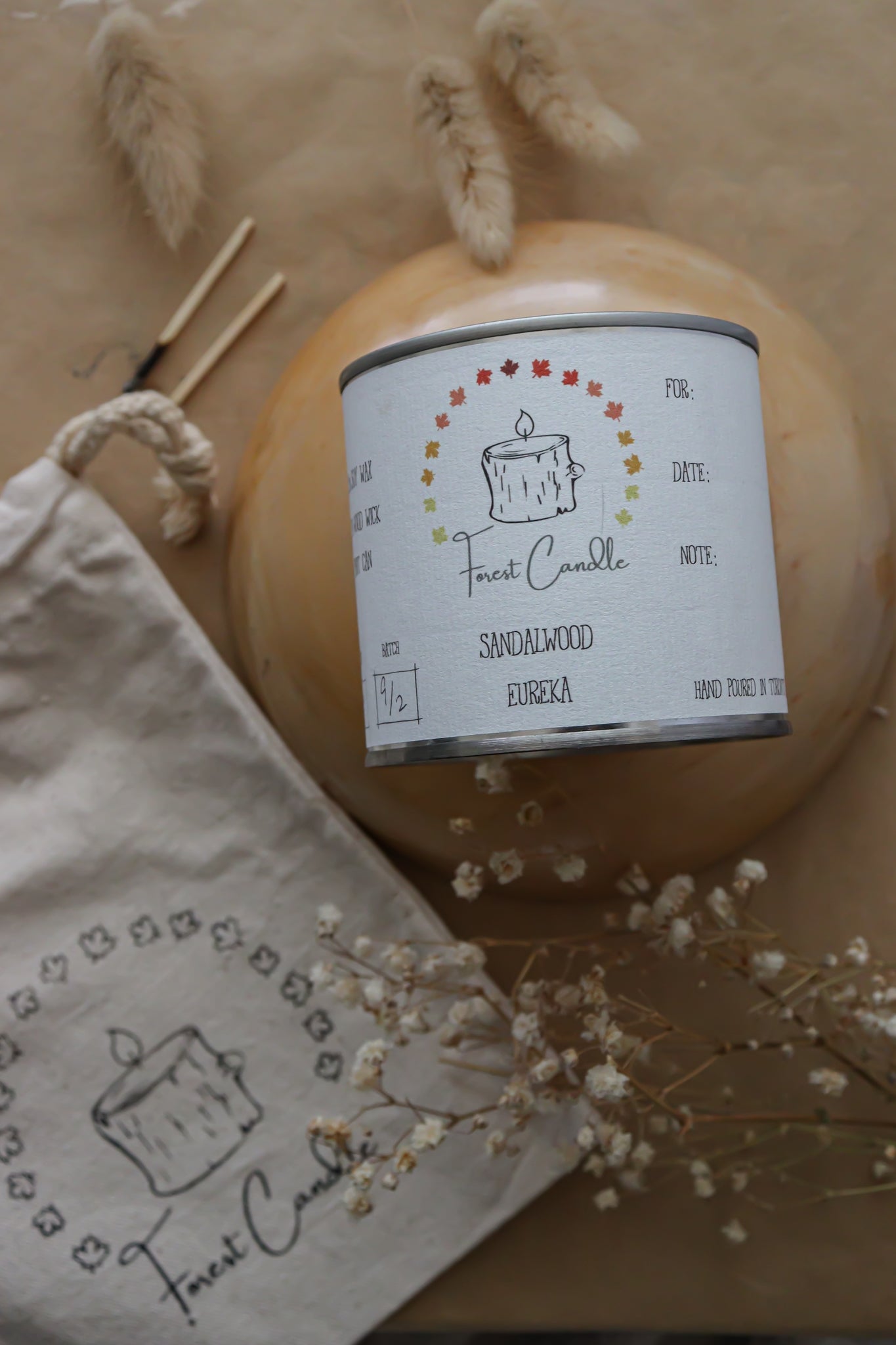 Sandalwood Eureka Candles Forest Candle