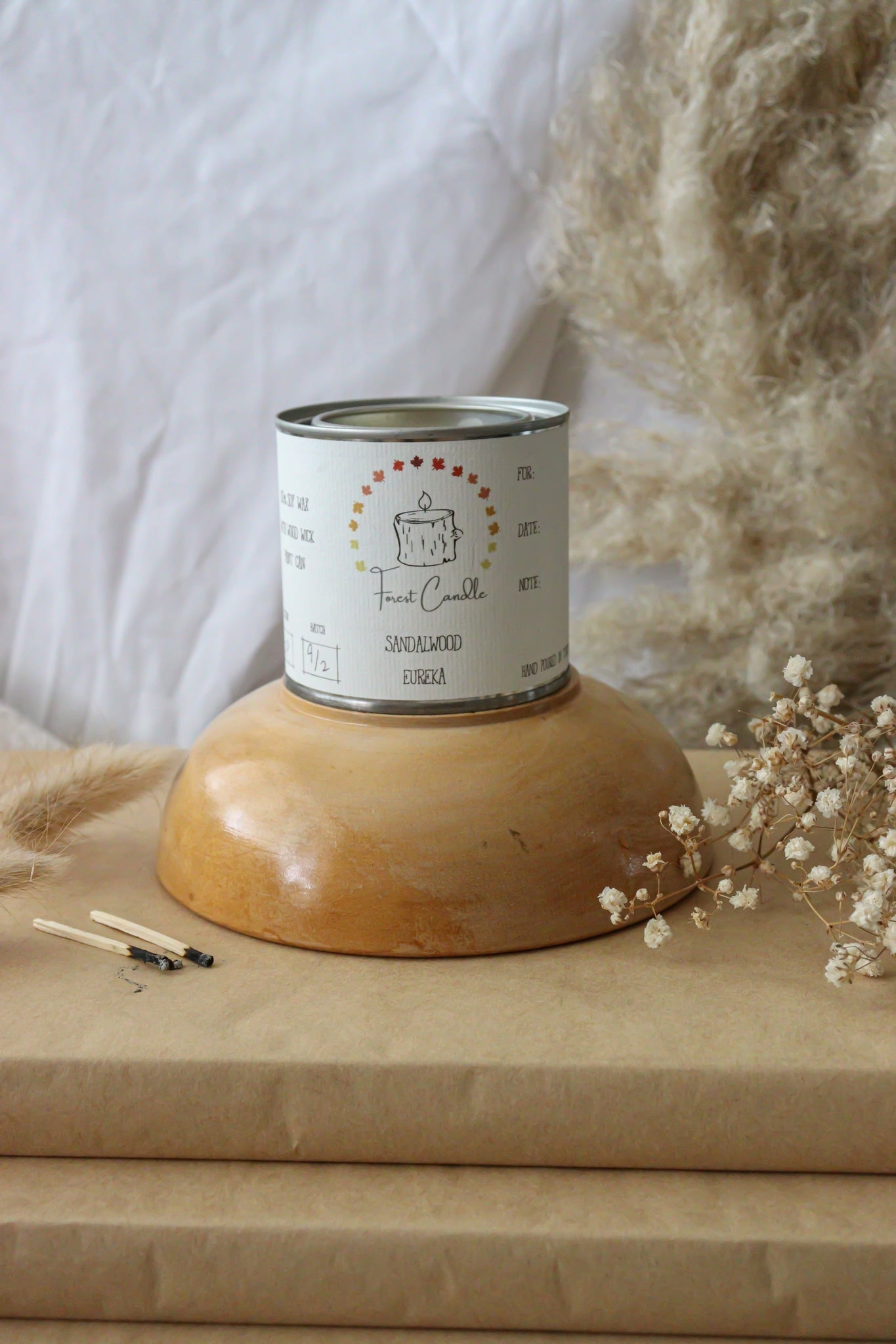 Sandalwood Eureka Candles Forest Candle